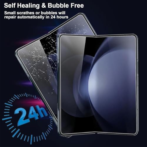 Image of Casecandy - [Set of 4 Screen Protector Guard For Samsung Z Fold 5 | Z Fold 5 Screen Protector (Front + Back + Inside Screen + Hinge Screen Protector) For Samsung Z Fold 5 - HD