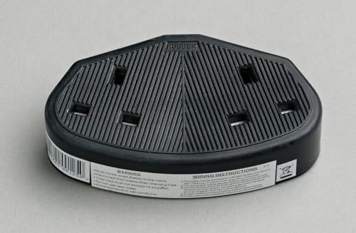 HARD RUBBER TRAILING SOCKET FOR EXTENSION LEAD IMPACT RESIST 1 or 2 GANG SINGLE DOUBLE (2Gang Black)