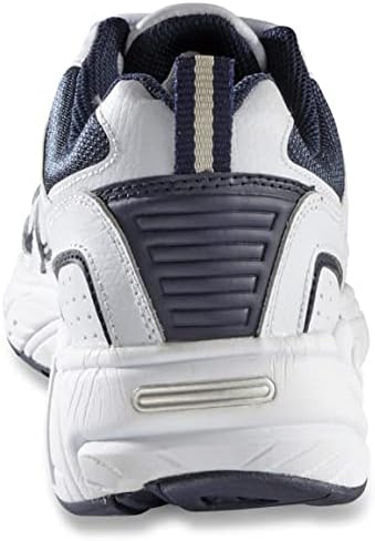 Guide Gear Lace Up Walking Shoes for Men, Comfortable Shoes for Work, Casual Working White/Navy | Image 5