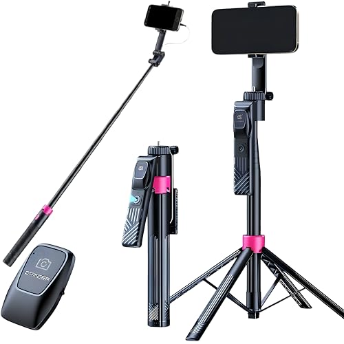 Amazon.co.jp: 【最新AI自動追跡】スマホ三脚 自撮り棒 三脚一体型 360