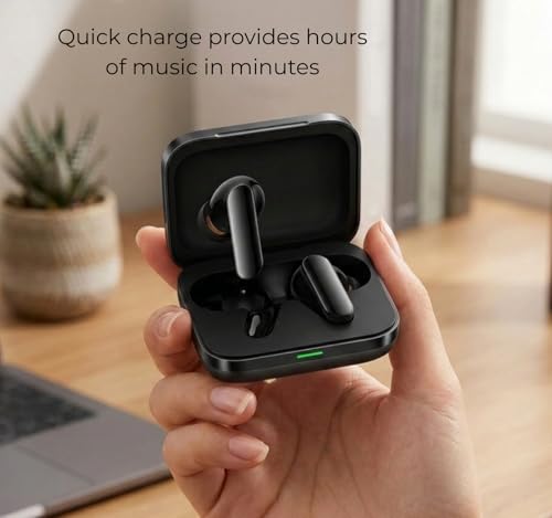 Image of Original for Realme Buds Air 7 - True Wireless Bluetooth 5.4 Earbuds with Deep Bass, 360 Spatial Audio, ENC Mic & Fast Type-C Charging