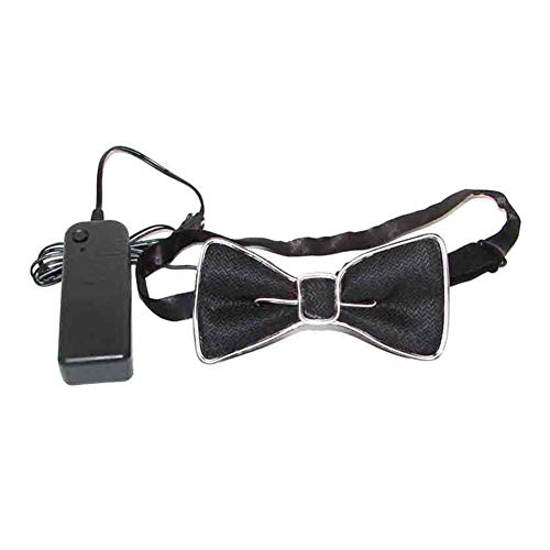 Dastrues Los Hombres de Moda LED EL Wire Corbata Luminoso de neón Parpadeante Light Up Pajarita para Club Cosplay Evening Party Decoration