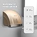 BEZADI 1800W High-Speed Hand Dryer, Automatic Hot & Cold Airflow, Wall Mounted, Compact Commercial Hand Dryer for Home, Industry, Bathroom - 110V, Gold