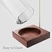 MACUSOO Incense Holder,Wooden Incense Holder for Sticks with 20 Incense Sticks, Anti-ash Incense Burner with Glass Ash Catcher for Meditation Yoga Spa Gift Home Decor