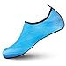 Produktbild Funnie Aquaschuhe Wasserschuhe Herren Damen Kinder Leicht Schnell trockene Barfuß Schuhe Schwimmschuhe Strandschuhe Surfschuhe für Gehen Yoga Surfen Beach Pool, Verlaufend Blau, 44/45 EU