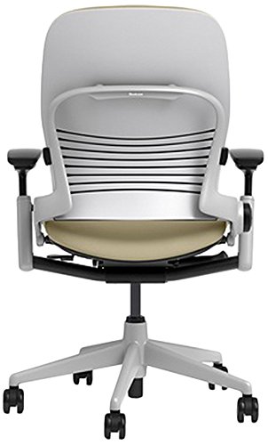 Image of Steelcase Leap Chair with Platinum Base & Hard Floor Caster, Malt