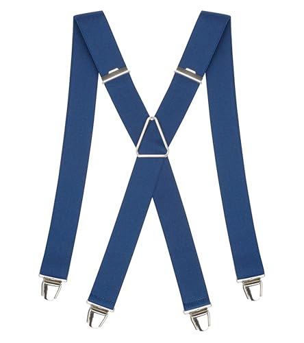 PIERROT Tirantes para Hombre - Clips Extra Fuerte - Tirantes Sólidos y Artesanales para Hombres Garantía de por vida - Tirantes para Pantalones - Una Talla Para Todos