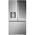 LG LRYKC2606S, 26 cu. ft. Smart Mirror InstaView  Counter-Depth MAX  French Door Refrigerator with Four Types of Ice