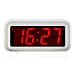 Produktbild kwanwa Digital LED Alarm Uhr mit Big 3 cm LED Time Display und Wandhalterung Loch, AA batteriebetrieben nur, kann überall platziert werden ohne ein umständlicher Schnur, weiß Farbe