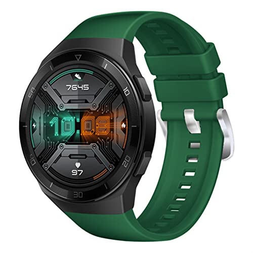 Bracelet rechange pour Huawei Watch GT 2e vert en silicone anti transpiration