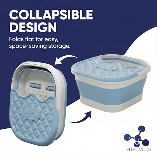 Spa de pies plegable Vital Vibes con tapa térmica miniatura 5