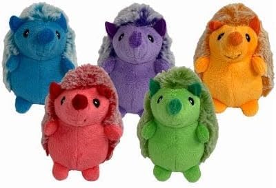 Multipet MiniPet Hedgehog Dog Toy 4" (Assorted Color, 5 Pack)