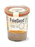 FoieGood - Entenaufstrich - Entenleberpastete - Geeignet als Vorspeise - Geschmeidig und Cremig - Ohne Zwangsernährung - 120 g Glasbehälter