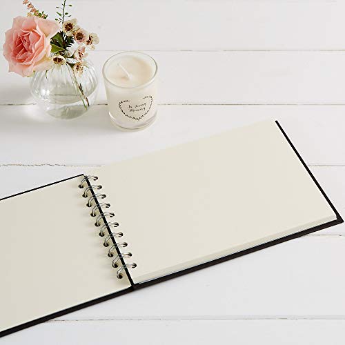 Ángel y Dove Libro de Recuerdos A5 Negro de Lujo