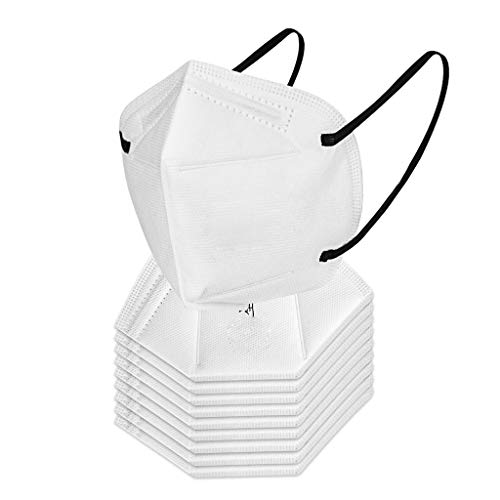 Preisvergleich Produktbild WiHoo KN95 Medizinische Gesichtsmasken, FFP2, multifunktionale Schutzmaske mit Nasenklammer, 1 / 10 / 20 Stück