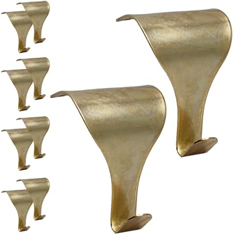 Moulding Hook Dado Picture Rail - Brass Plated - Pack of 10 Cover