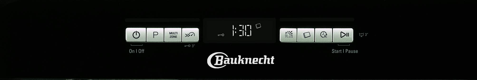 Bauknecht BUO 3O41 PLT X Unterbau-Geschirrspüler 60 cm 14 Maßgedecke PowerClean ActiveDry