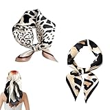 Photo Gallery finelycr foulards donna, 2 pezzi bandana donna, 70 x 70 cm foulard donna seta, motivo leopardato foulard donna firmati, utilizzabile come sciarpa, foulard, copricapo, decorazione o regalo Photo Gallery finelycr foulards donna, 2 pezzi bandana donna, 70 x 70 cm foulard donna seta, motivo leopardato foulard donna firmati, utilizzabile come sciarpa, foulard, copricapo, decorazione o regalo