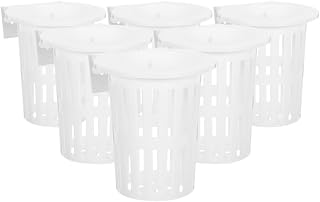 6pcs Hydroponic Hanging Baskets Plastic Mesh Pots for Aquatic Plants