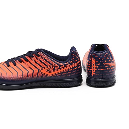 Chuteira Slick III Society, Topper, Masculino, Marinho/Coral, 41