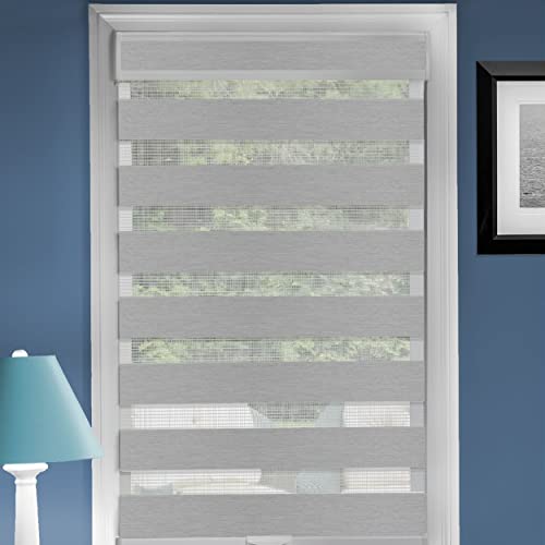 Achim Home Furnishings Cordless Celestial Sheer Double Layered Window Shade
