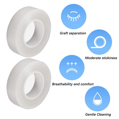 FYACCD Wimpern Tap, 2 Rollen Wimpernband, Wimpern Tapeban, Wimpernverlängerung Band, Wimpern Klebeband, für Wimpern Extension, DIY