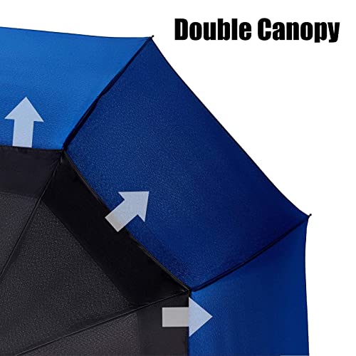 Elifeacc Double Layer Windproof Automatic Umbrellas With Anti-Uv Straight Folding Travel Umbrella Multi-Coloured #TOP2