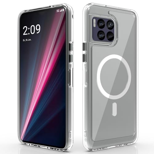 Osophter for Revvl 7 Pro 5G Case: with Supports Wireless Charging Transparent Phone CoverMilitary-Grade ProtectionAnti-Yellowing for T-Mobile Revvl 7 Pro 5G Magnetic Case-Clear