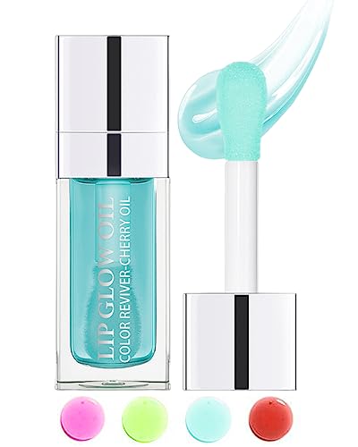 Lysdefeu Tinted Moisturizing Lip Glow Oil,Hydrating Plumping Lip Gloss Lip Care Clear Toot Lip Oil For Dry Lip,Glow Reviver Lip Oil,Shine Lip Tint Stain Lip Care Product,Christmas Makeup Gift For Women-#017 cover