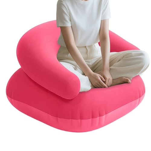 Genérico Tumbona Inflable - Silla Plegable | Sofá de Camping en Forma de U para Patio Trasero, Vacaciones, Festival de música, Descanso, Siesta, Lectura, sofá Inflable, portátil, 1 Paquete