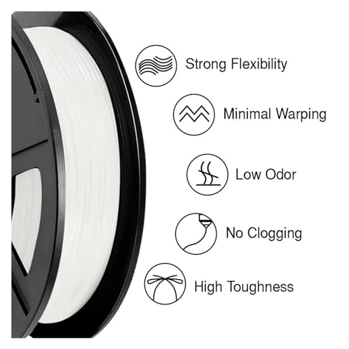 Filamento TPU 1.75mm Flexible Resistente al Envejecimiento 0.5KG - Fernando Cortés