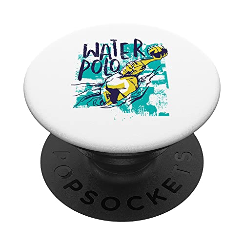 Water Polo Player Style Grunge - Idées cadeaux WaterPolo PopSockets PopGrip Interchangeable