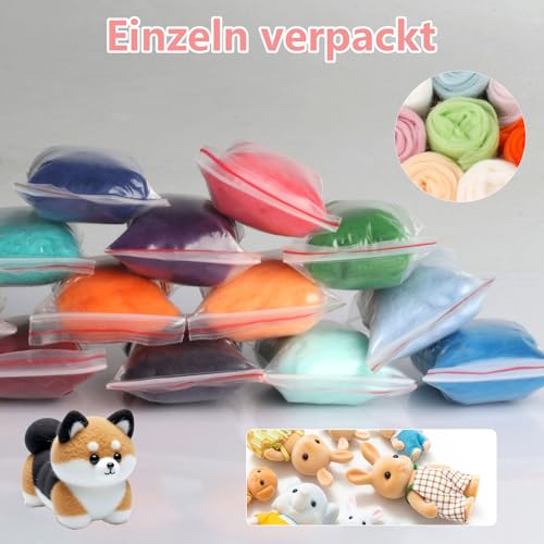 ShiFaKa Filzwolle Starterset 36 Farben – Bild 3