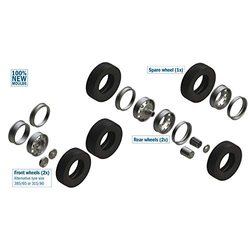 Italeri 1:72 - European Tyres And Rims, Unpainted, Small - Image 2