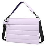 HYZUO 13,3-14 Zoll Laptophülle Tasche für MacBook Pro 14 M5-M1, MacBook Pro/Air 13, 13' 13,3' Dell/HP/Lenovo/Asus/Samsung Notebook, Damen Doppel Schultertasche Arbeits Alltagshandtasche, Flieder Lila