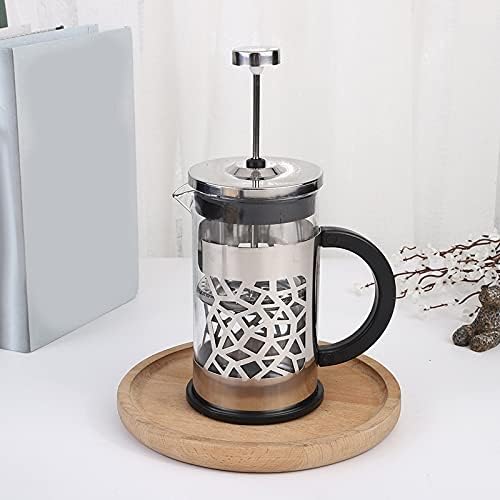 Coffee Press 600ML Glass Body Press Pots Stainless Steel Cup Holder Small Diameter Filter Coffee Maker Kitchen Tools Pots