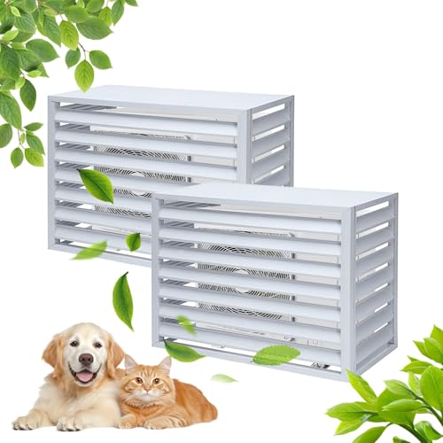 Antivol pour climatiseur extérieur en aluminium blanc robuste