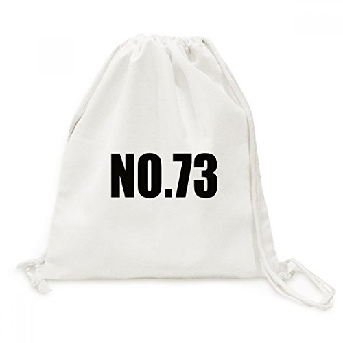 Sac à dos cordon en toile Numéro Chanceux No.73 pour transporter vos affaires de sport