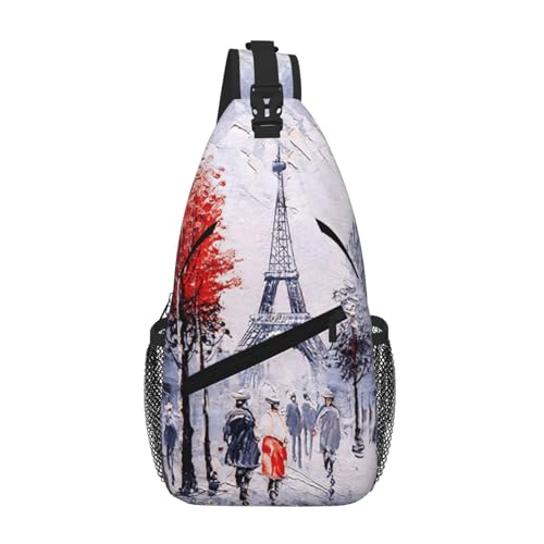 Sac à dos à bandoulière Tour Eiffel au style parisien raffiné et finitions soignées