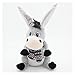 Jouet en Peluche Âne avec des Oreilles battantes Parlant Parler des Jouets en Peluche Chanter des Animaux farcis pour Enfants garçons garçons bébé diadème (Color : Donkey)