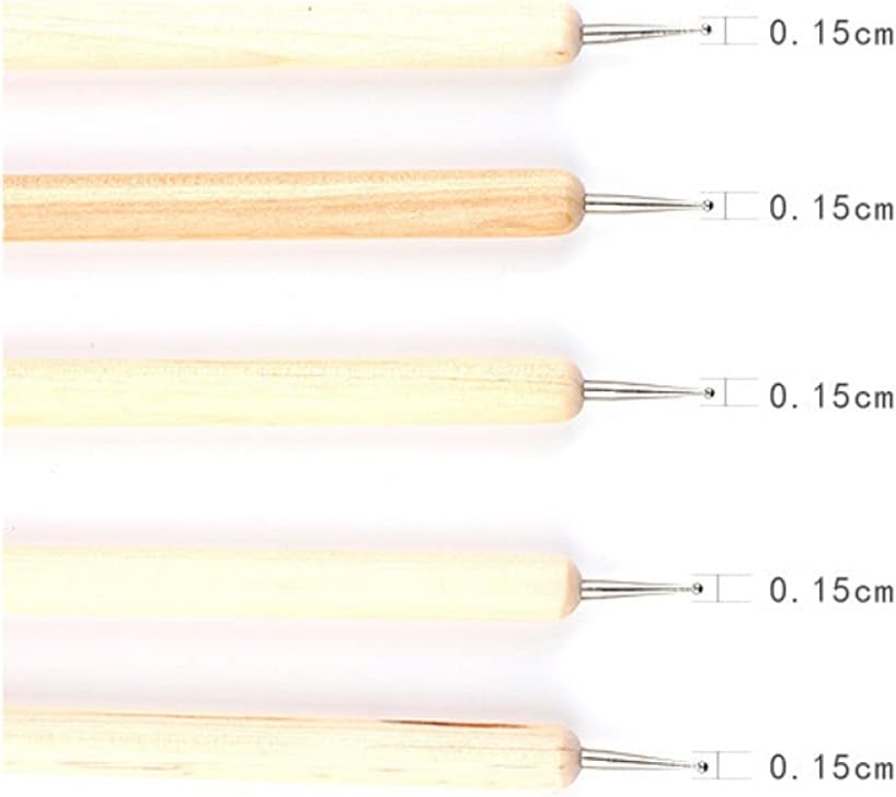 Briartw 10PCS Embossing Stylus Set with Different Size Double End Tracing Dotting Tool Stylus for Scrapbooking,Embossing,Painting,Pottery Clay Craft,Nail Art Dotting Tools Set