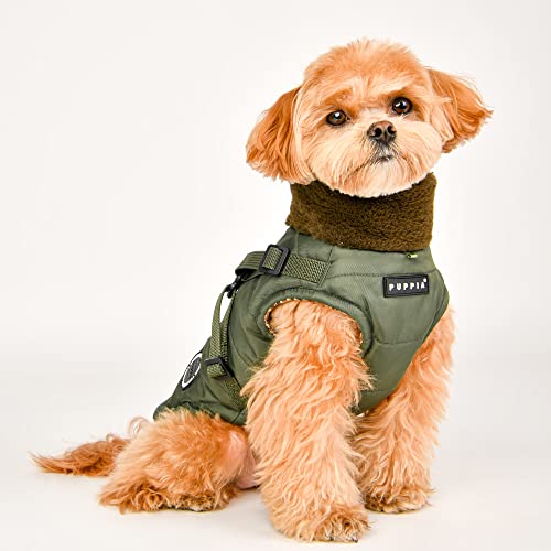 Puppia Hundemantel für kleine und mittelgroße Hunde - Donavan - wohlfühlende Wärme und Komfort - Hundejacke