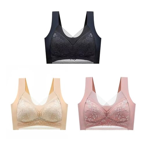 Soutien-gorge push up col V profond en soie de glace respirante