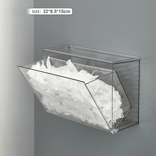 Solution gain de place avec la boîte de rangement adhésive transparente pour porte - 3