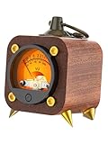 FEIFANZHE Wireless Audio Retro Analog VU Meter Sound Level Indicator DB Panel Display, VU Warm Back Light Audio Level Amp, VU Music Sync and Pickup Rhythm Ambient Lights-FVU1-M