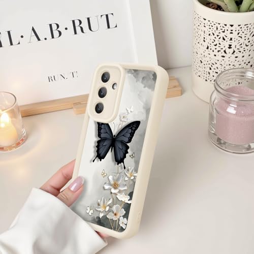 Coque Samsung Galaxy S24 FE 5G chic design papillon noir 3D