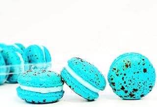 50 Pack Blue Raspberry and White Chocolate French Macaron Value Pack