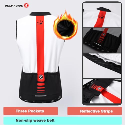 UGLY FROG Invierno Chalecos Ciclismo Maillot Hombre Lana Térmica Ropa MTB Sin Mangas - imagen 5