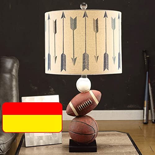 Lámpara de escritorio de fútbol creativa para sala de estar y mesilla