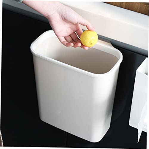 Bote de basura colgante para cocina blanco plástico práctico miniatura 6